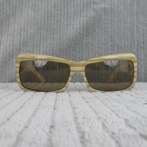 New Divine Eyewear Crush Tan Horn/Amber Sunglasses NWT Women's